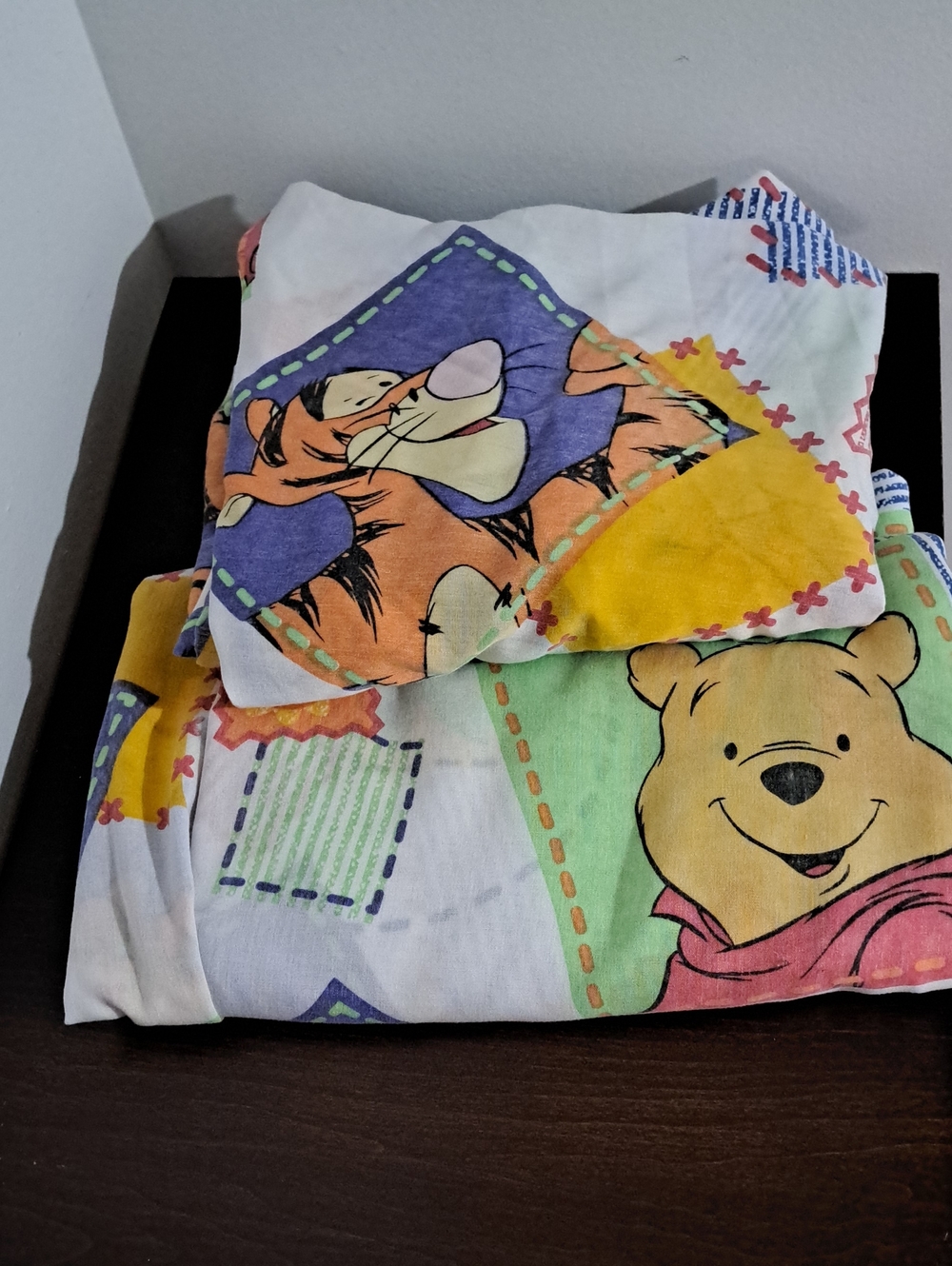 Vintage 90's Pooh & Tigger Kids Twin Sheet Set - No Pillow Case